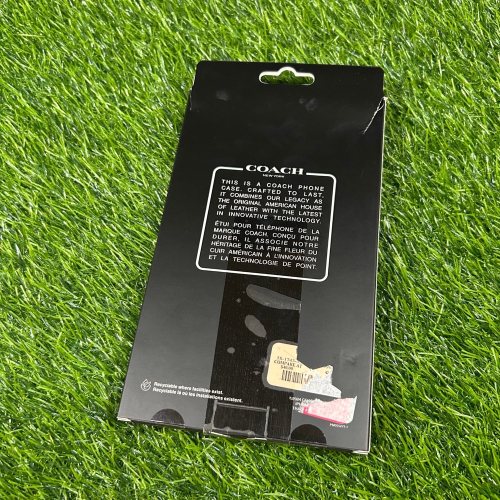 COACH iPhone 15 Pro Max Protective Case MagSafe Signature C Clear Phone Cover - Picture 4 of 7